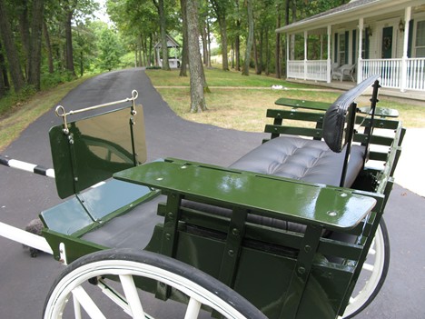 Restored Two-Wheel Cart-Close-Up View