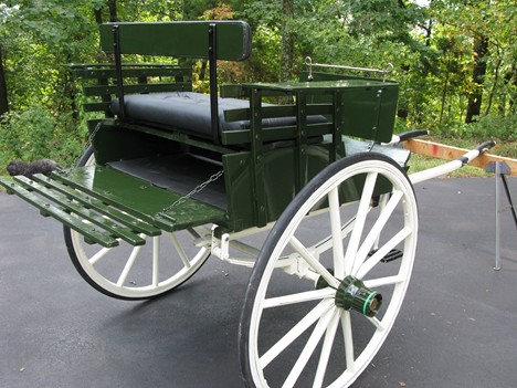 Restored Two-Wheel Cart-Rear View