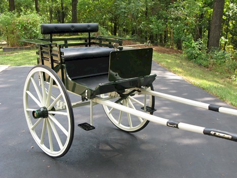 Restored Two-Wheel Cart-Side View